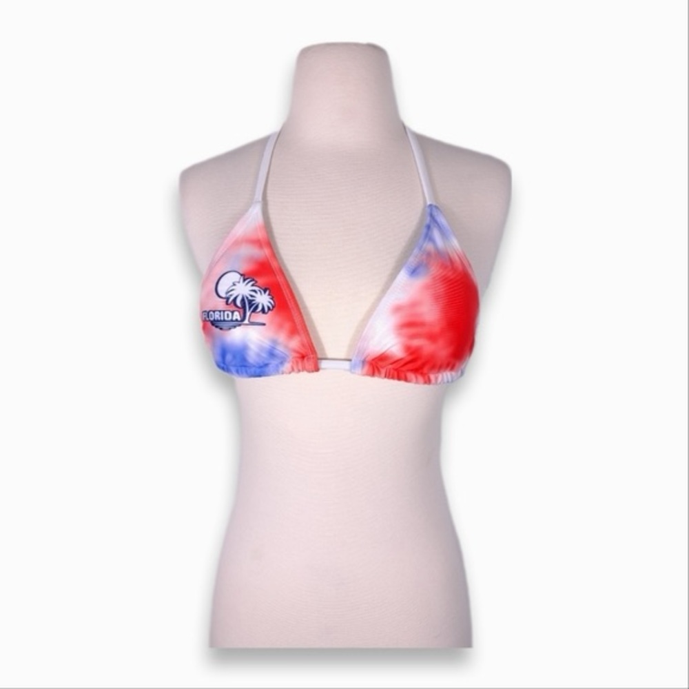 Tie dye Florida bikini top